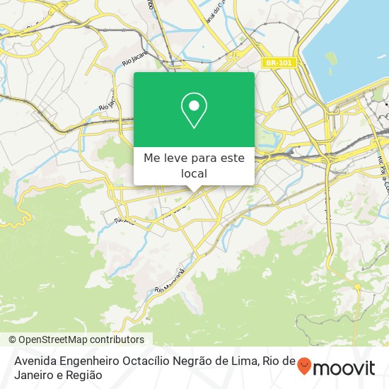 Avenida Engenheiro Octacílio Negrão de Lima mapa