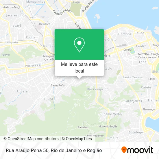 Rua Araújo Pena 50 mapa