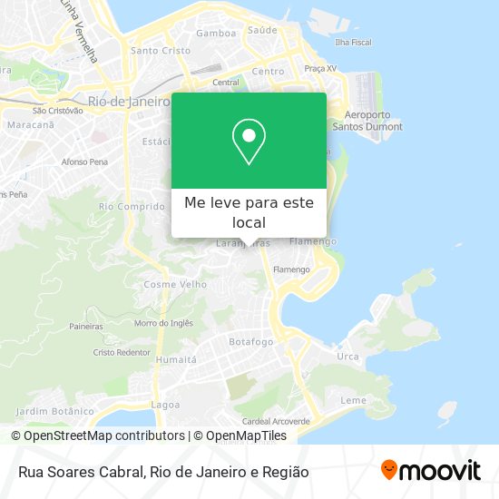 Rua Soares Cabral mapa