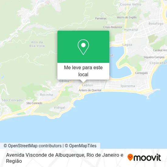 Avenida Visconde de Albuquerque mapa