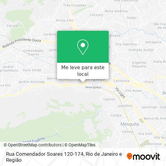 Rua Comendador Soares 120-174 mapa