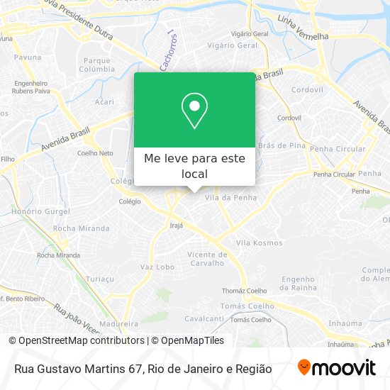 Rua Gustavo Martins 67 mapa