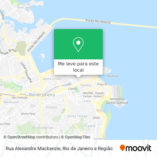 Rua Alexandre Mackenzie mapa