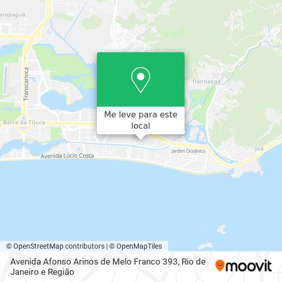 Avenida Afonso Arinos de Melo Franco 393 mapa