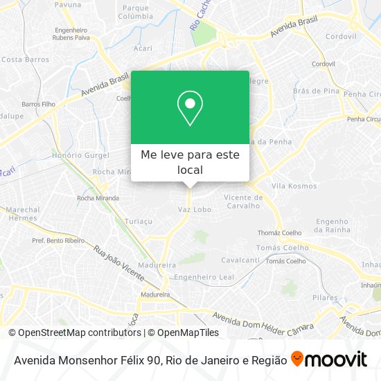 Avenida Monsenhor Félix 90 mapa