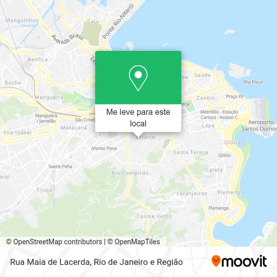 Rua Maia de Lacerda mapa