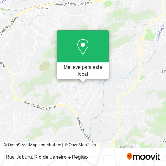 Rua Jaburu mapa