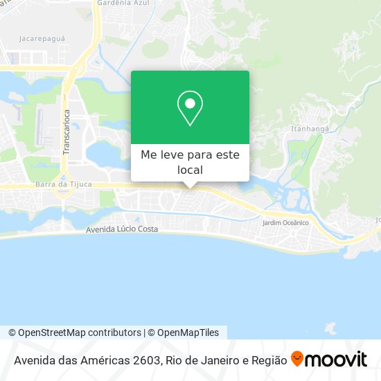 Avenida das Américas 2603 mapa