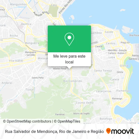 Rua Salvador de Mendonça mapa