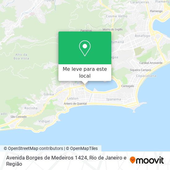 Avenida Borges de Medeiros 1424 mapa
