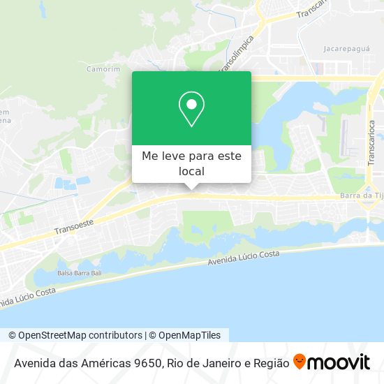 Avenida das Américas 9650 mapa