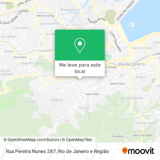 Rua Pereira Nunes 287 mapa