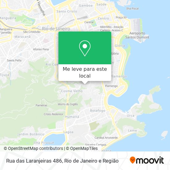 Rua das Laranjeiras 486 mapa