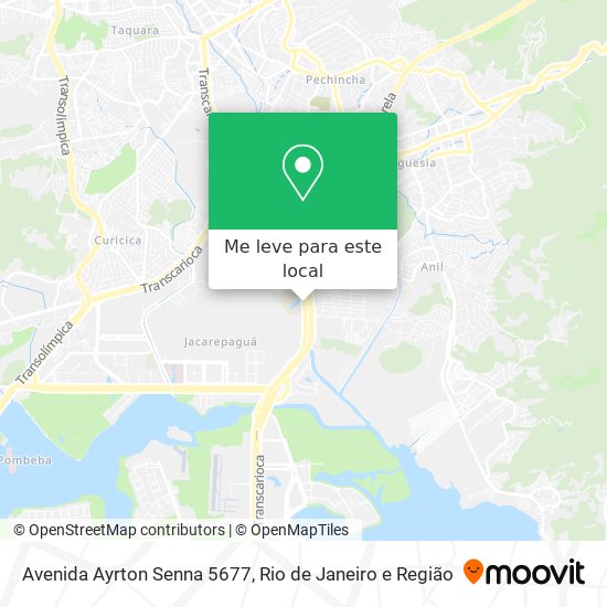 Avenida Ayrton Senna 5677 mapa