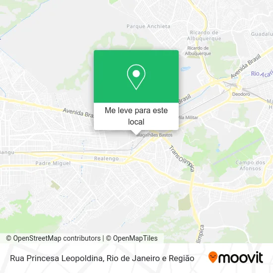 Rua Princesa Leopoldina mapa
