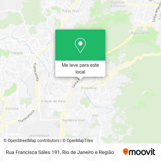 Rua Francisca Sáles 191 mapa