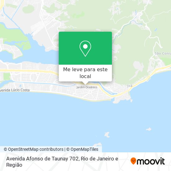Avenida Afonso de Taunay 702 mapa