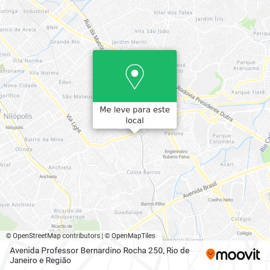 Avenida Professor Bernardino Rocha 250 mapa