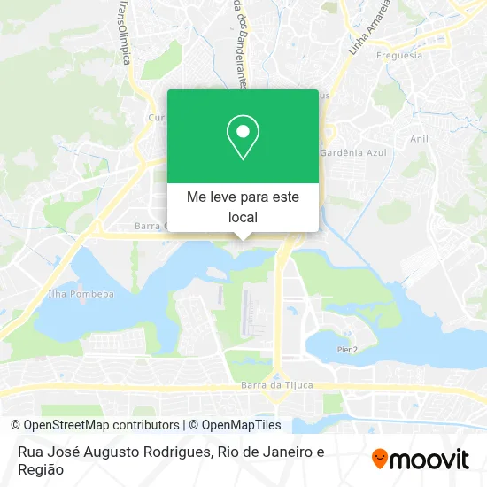 Rua José Augusto Rodrigues mapa