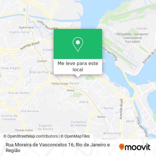 Rua Moreira de Vasconcelos 16 mapa