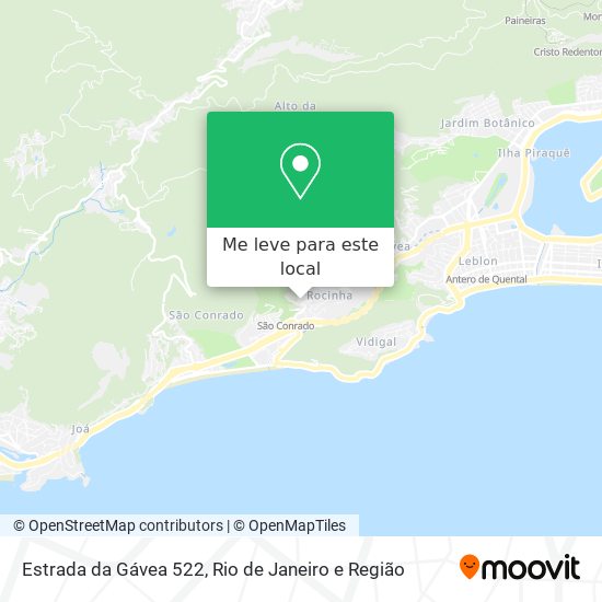 Estrada da Gávea 522 mapa