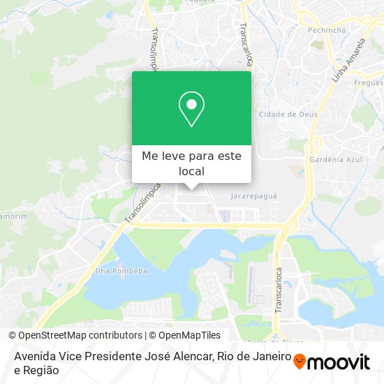 Avenida Vice Presidente José Alencar mapa