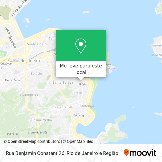 Rua Benjamin Constant 26 mapa