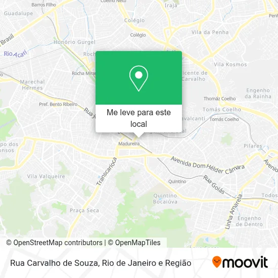 Rua Carvalho de Souza mapa