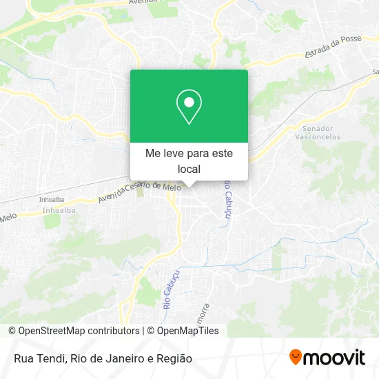 Rua Tendi mapa