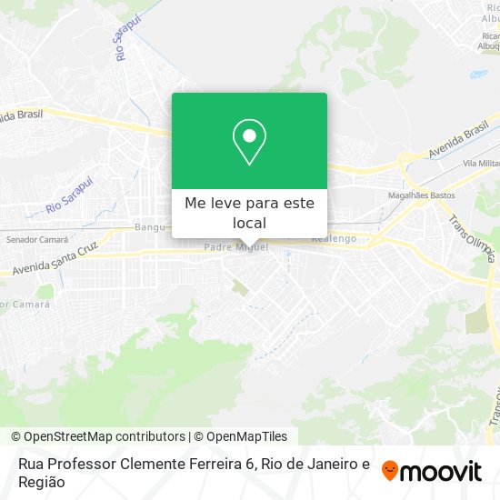 Rua Professor Clemente Ferreira 6 mapa