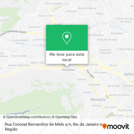 Rua Coronel Bernardino de Melo s / n mapa