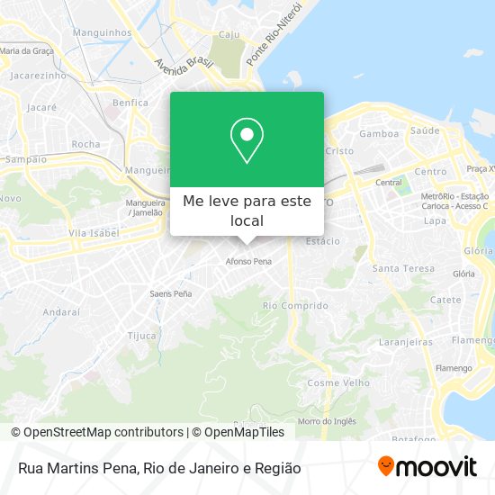 Rua Martins Pena mapa