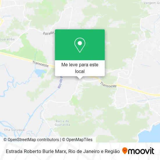 Estrada Roberto Burle Marx mapa