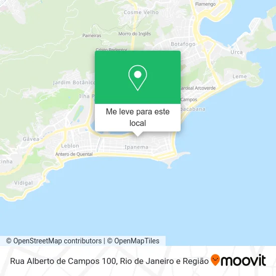 Rua Alberto de Campos 100 mapa
