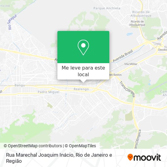 Rua Marechal Joaquim Inácio mapa