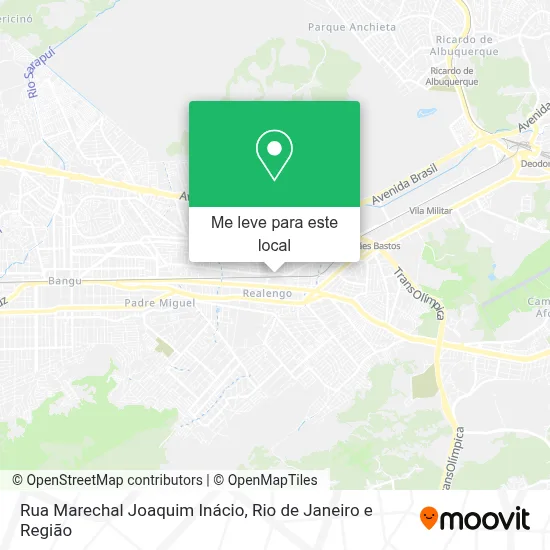 Rua Marechal Joaquim Inácio mapa