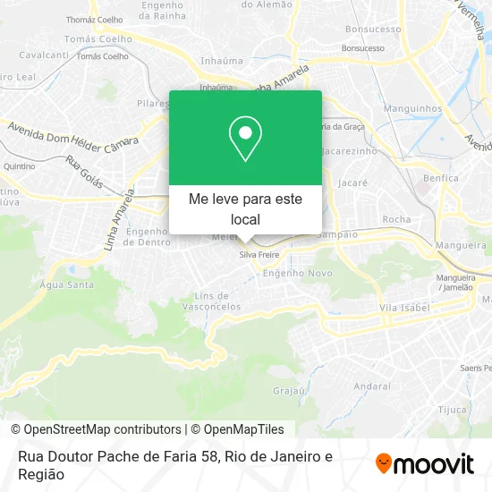 Rua Doutor Pache de Faria 58 mapa