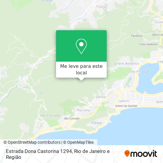 Estrada Dona Castorina 1294 mapa