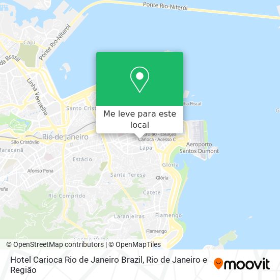 Hotel Carioca Rio de Janeiro Brazil mapa