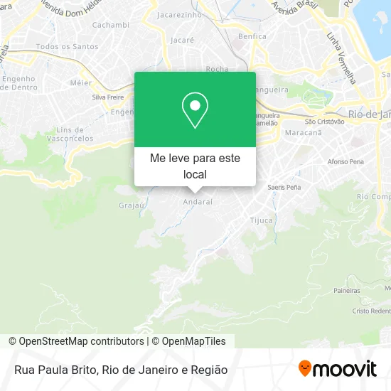 Rua Paula Brito mapa