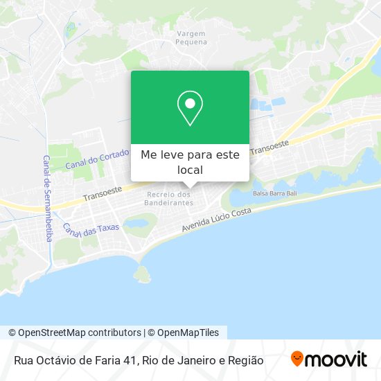Rua Octávio de Faria 41 mapa