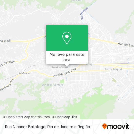 Rua Nicanor Botafogo mapa