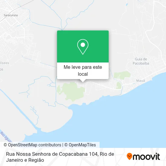 Rua Nossa Senhora de Copacabana 104 mapa