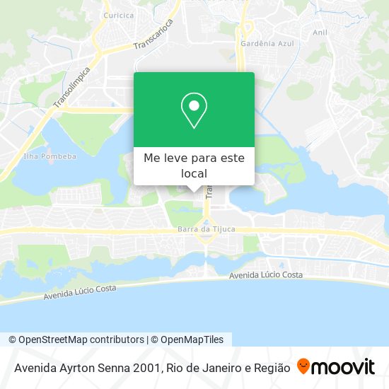 Avenida Ayrton Senna 2001 mapa