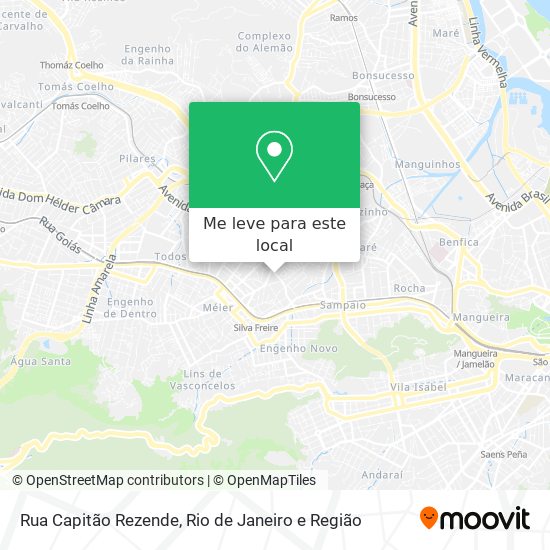 Rua Capitão Rezende mapa