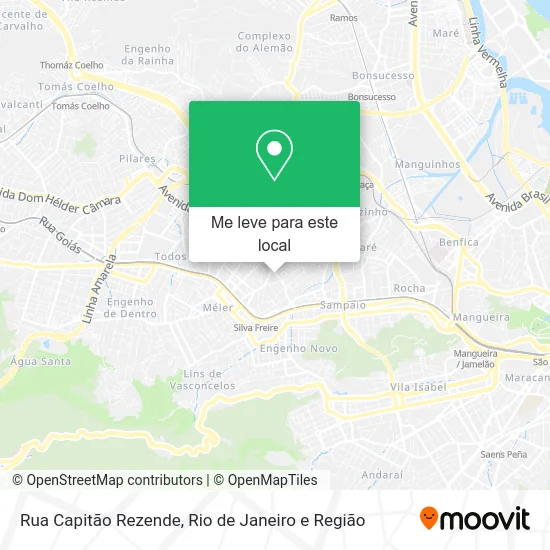 Rua Capitão Rezende mapa