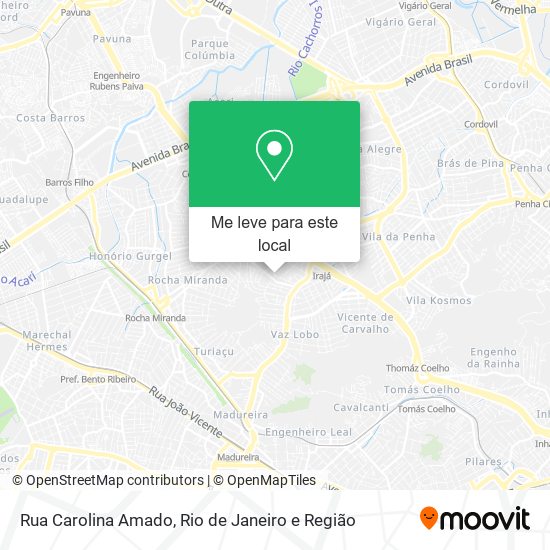 Rua Carolina Amado mapa