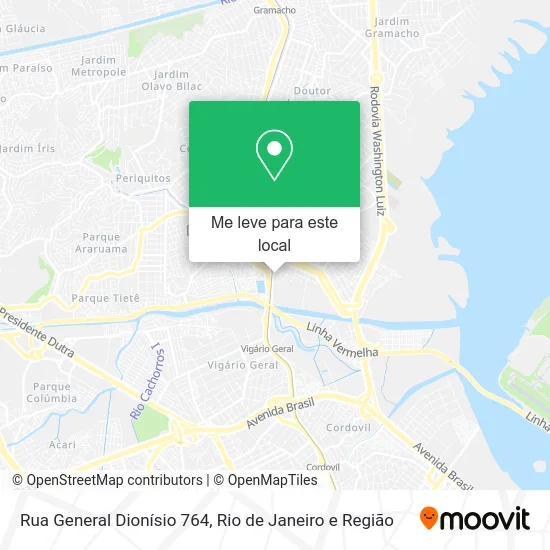 Rua General Dionísio 764 mapa