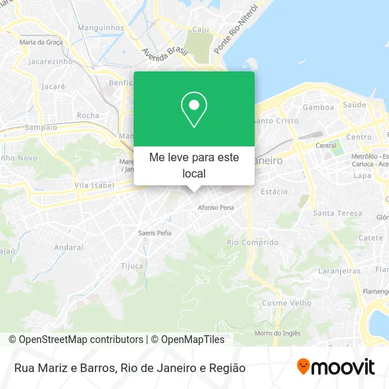 Rua Mariz e Barros mapa