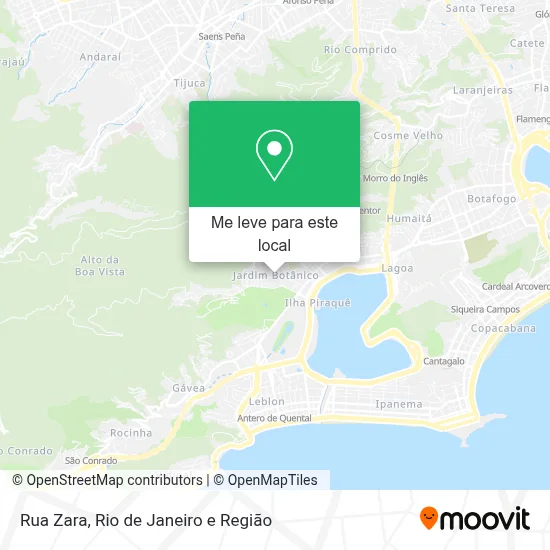 Rua Zara mapa